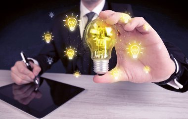 işadamı bir parlak fikir kavram vardır