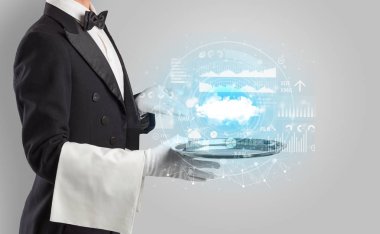 Garson servis bulut teknoloji kavramı