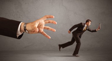 Elden çalıştıran iş adamı