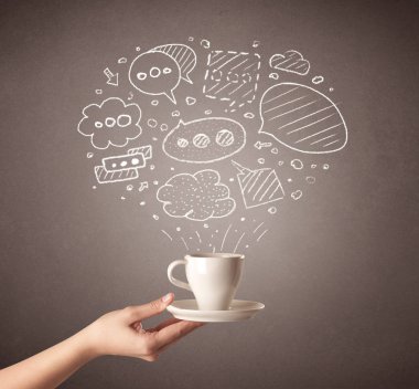 El tutma kahve Kupası