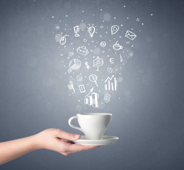 El tutma kahve Kupası