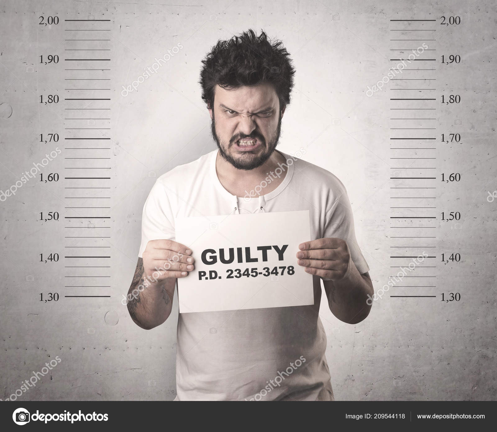 在监狱中被捕罪犯——图库图片© ra2studio #209544118