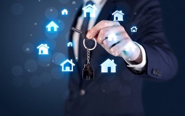 Evlerin tuşu tutmakta işadamı