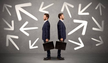 İki seçenek ile işadamı