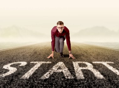 Start çizgisinde, işadamı