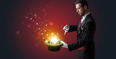 Beyaz el conjuring ortada