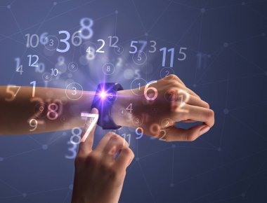 El smartwatch ve numaraları kapatmak