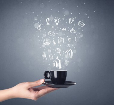 El tutma kahve Kupası