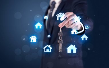 Evlerin tuşu tutmakta işadamı