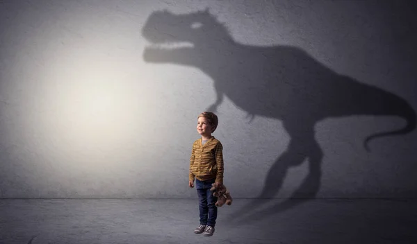 Dinosaurus stín za hezouna — Stock fotografie