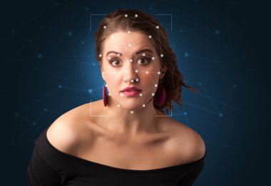 Bir kafes katman tarafından bir yüz tanıma