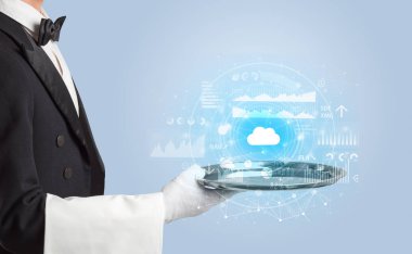 Garson servis bulut teknoloji kavramı