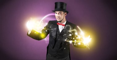 Onun gücü elinde tutan sihirbaz