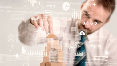 Bir kule inşa işadamı