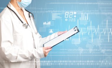 kadın doktor ile not etmek