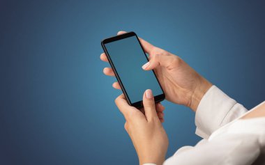 Mockup smartphone kullanarak el için