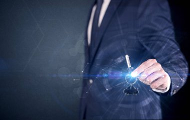 Tuşları ile bağlantı kavramı holding adam