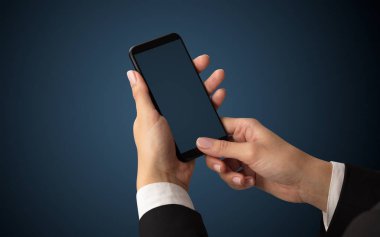 Mockup smartphone kullanarak el için