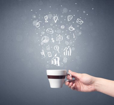 El tutma kahve Kupası