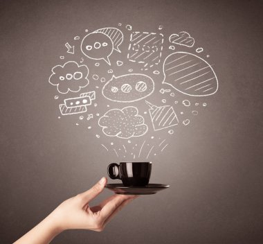 El tutma kahve Kupası