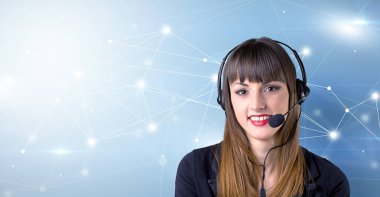 Kadın telemarketer c