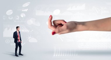 İş kavramı ile karışık ve öptüm işadamı
