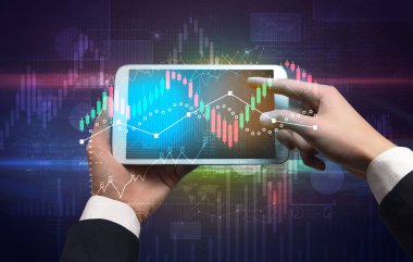 El tutma tablet küresel raporları ve borsa değişim kavramı ile