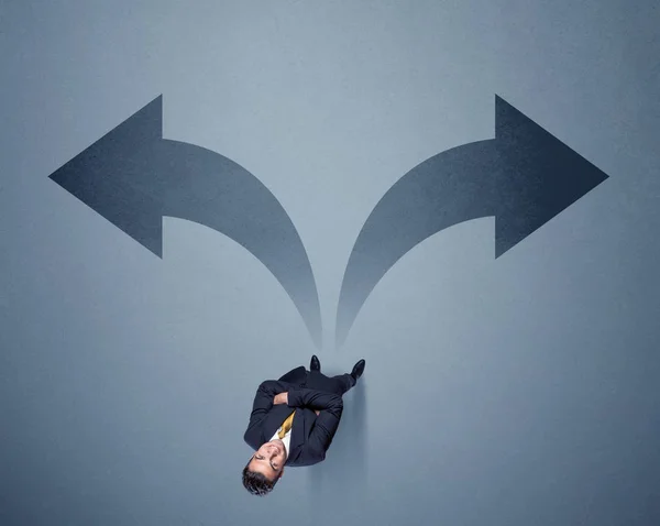 Businessman making a decision — Stock Photo, Image