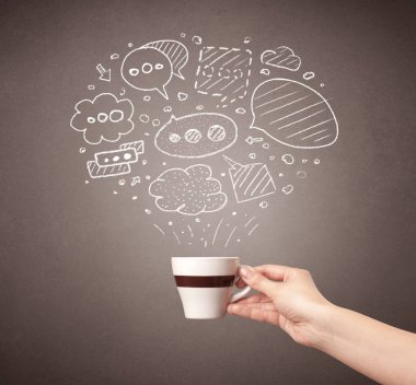 El tutma kahve Kupası