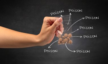 Hapları blackboard duvar kağıdı ile teslim