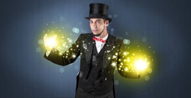 Süper güç elinde tutan illüzyonist