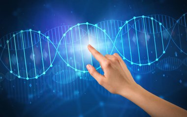 DNA molekülünün dokunmadan el