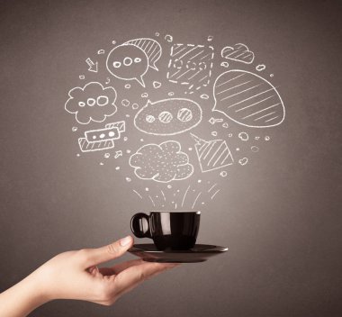 El tutma kahve Kupası