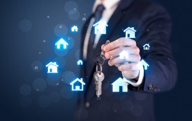 Evlerin tuşu tutmakta işadamı