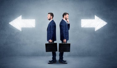 Genç işadamı arasında iki yönlü seçme Çatıştı 