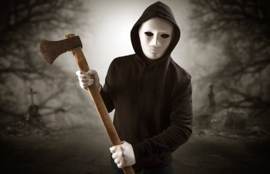 Terk edilmiş mezarlık kavram agresif avcı