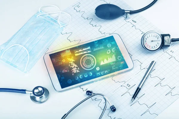 Modern medical technology system and devices — Stock Photo, Image