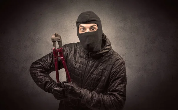 Ladrón con herramienta . — Foto de Stock