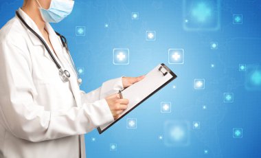 kadın doktor ile not etmek