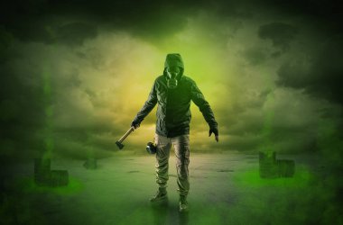 Patlamadan sonra terk edilmiş bir alanda korumak