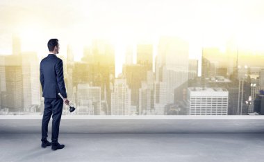 Bir büyük şehir panorama adlı arıyor işadamı