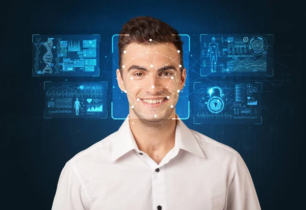 Facial Recognition System concept — Stock Photo, Image