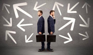 İki seçenek ile işadamı