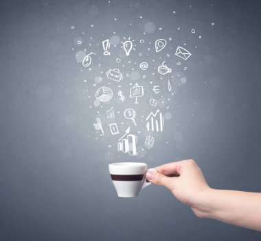 El tutma kahve Kupası