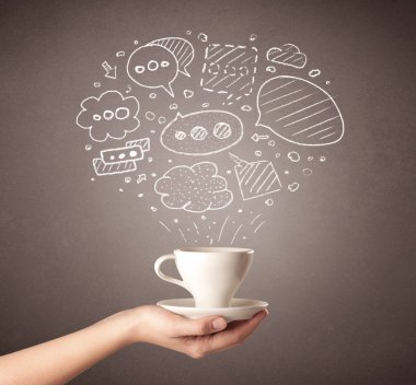 El tutma kahve Kupası