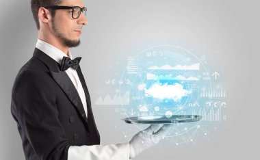 Garson servis bulut teknoloji kavramı