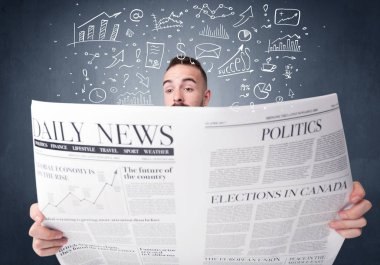 işadamı okuma gazete