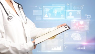 kadın doktor ile not etmek