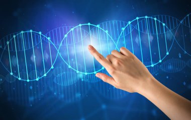 DNA molekülünün dokunmadan el
