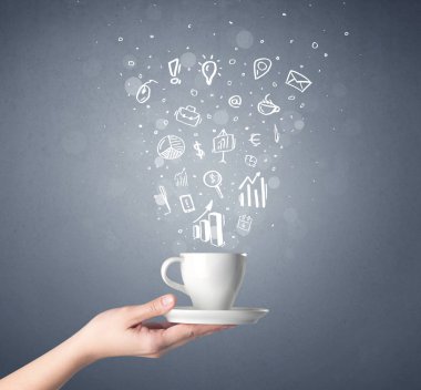 El tutma kahve Kupası